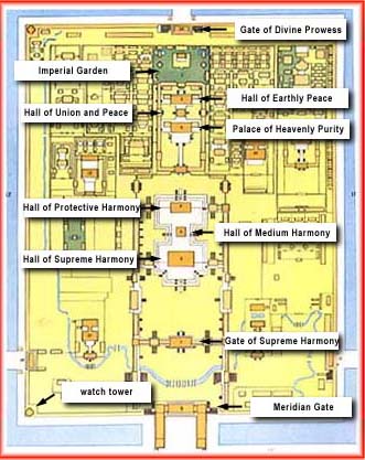 map of forbidden city
